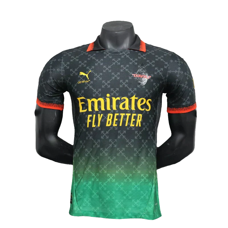 Camisa comemorativa do AC Milan 25/26 - Preta - Versão Jogador