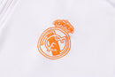 Conjunto Real Madrid 21/22 Branco - Adidas - Com Ziper